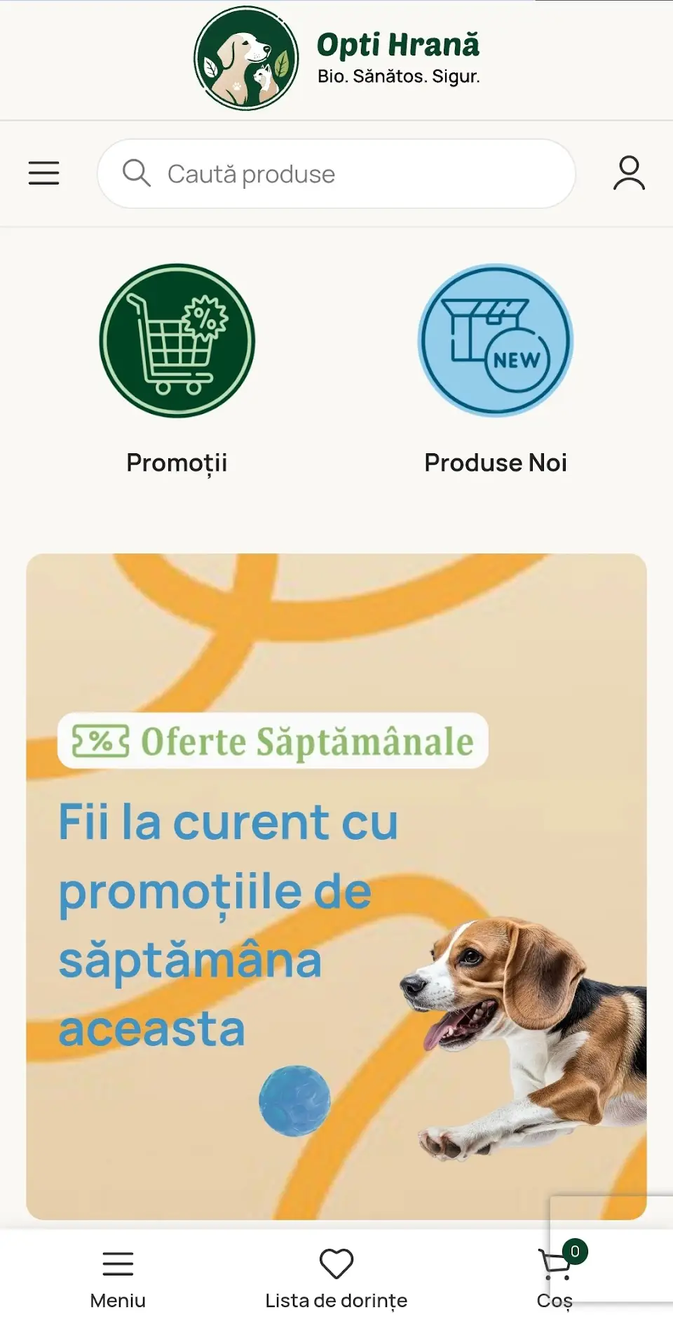 Previzualizare magazin online Optihrana