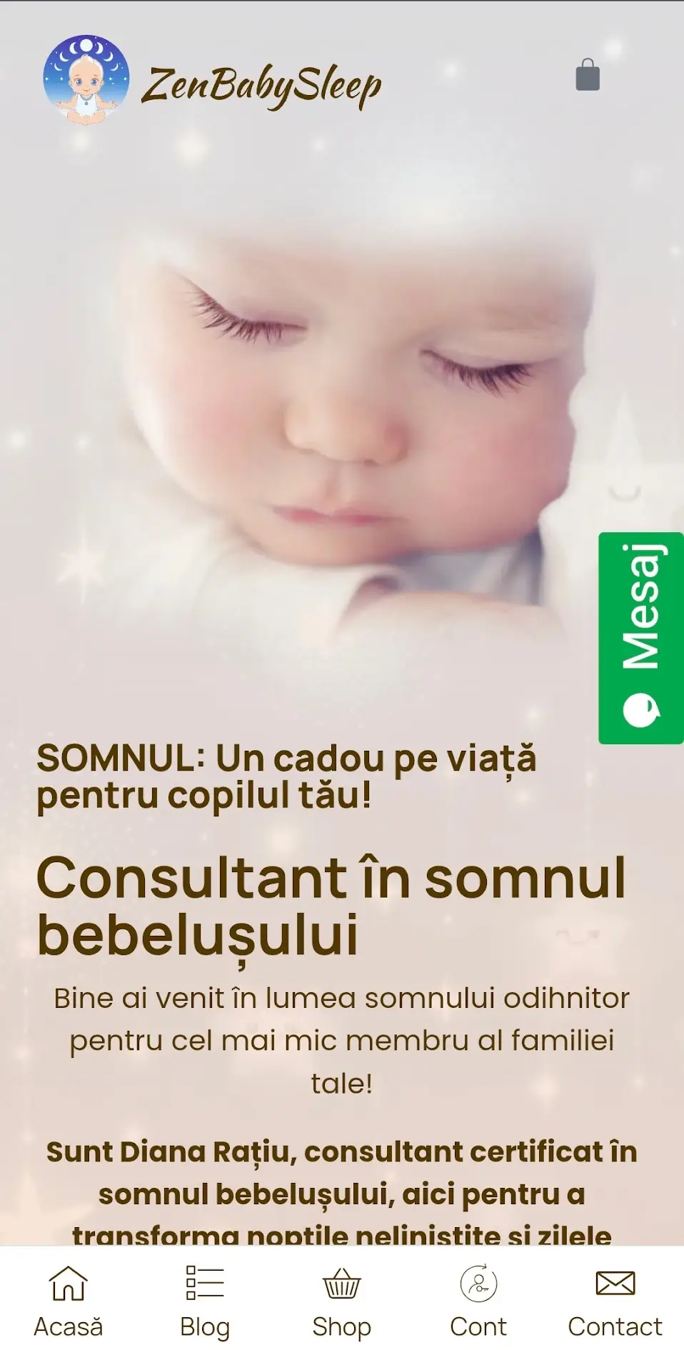 Previzualizare magazin online Zenbabysleep